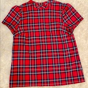 Super cute Draper James short sleeve plaid shirt.